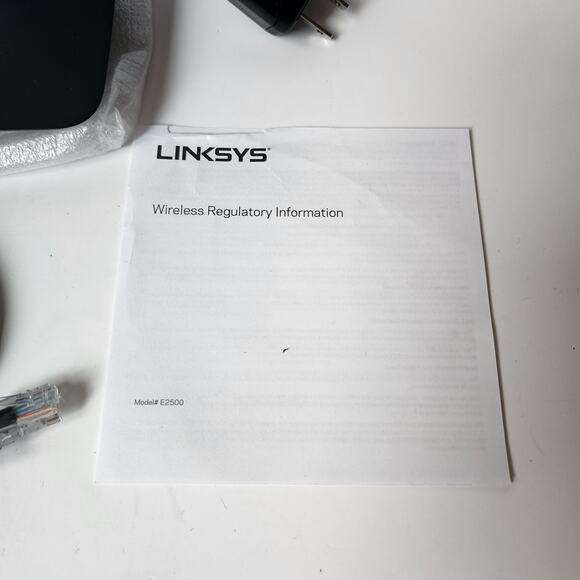 Linksys Dual Band WiFi 4 Router 750 Feet 5 Devices N600 Speed Lightly Used E2500 - Picture 2 of 14